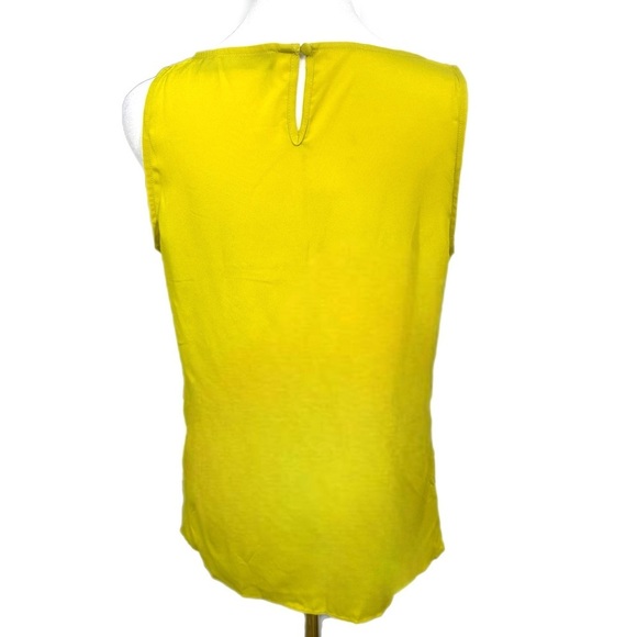 The Limited Women's Sz S Sleeveless Embellished Gem Blouse Tank Top Yellow 4/6 - Picture 10 of 11